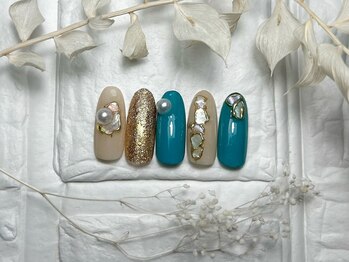 ブリスフルハピネス(Blissful happiness)/定額ネイル(design)夏ver.