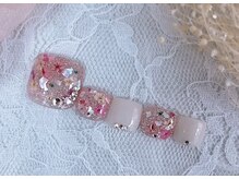 ディアリーネイル(Dearly Nail)/【フット】ドライフラワネイル