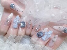 ベティネイル アイラッシュ(Betty Nail)/ビッグクロム×ビジューネイル