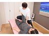 【女性限定/猫背/巻き肩】骨盤+ヘッドスパ+小顔+肩コリ/贅沢整体120分¥10000