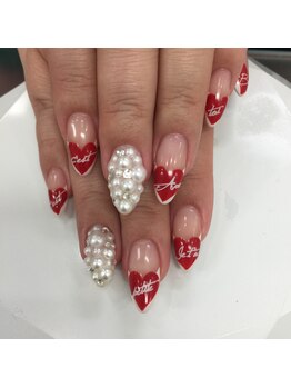 ネイルサロン クール(Nailsalon Coeur)/スカルプ¥13200 ハートネイル