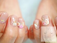 オトナネイル(otona nail)/ベージュピンクブライダルネイル