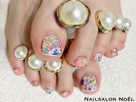FOOT☆シェルタイルネイル