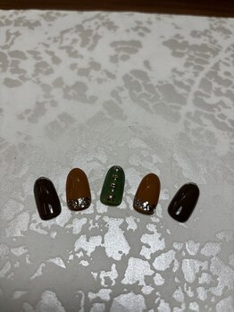 エーナイン イオンモール苫小牧店/秋色ネイル