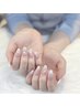 【チップ長さだし10本付き！】ベイビーブーマーネイル　￥10700