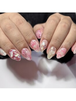 リボン/落書き/シェル/韓国