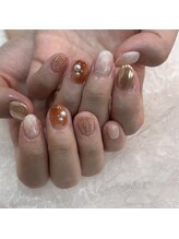 グラマラス アンジェアイ 荻窪店(glamourous ange eye)/ミラーニュアンスネイル