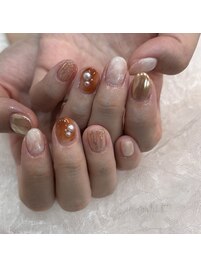ミラーニュアンスネイル