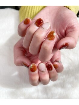 はあとねいる 宇都宮御幸ヶ原店/鼈甲ホイルネイル