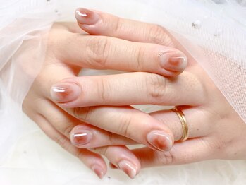 ヒミツキチ/デザイン定額/チークネイル