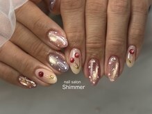 シマー(Shimmer)/さくらんぼネイル