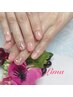 爪に優しいパラジェルでシンプルネイル//6050円