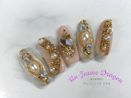 【自爪ネイル】大人キラキラ