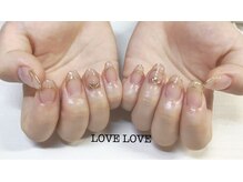 ラブネイル(LOVE NAIL)/クリアフレンチネイル