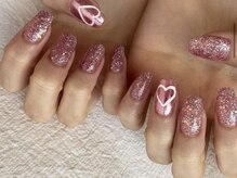 アイネイルズ 天神今泉店(I-nails)/【sana.i】キラキラハートネイル