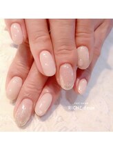 リッシュ ドゥ(RICHE deux)/梅雨の水滴ネイル！