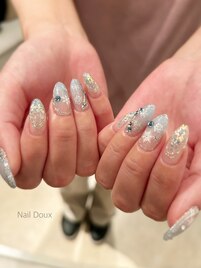 雪の結晶ネイル