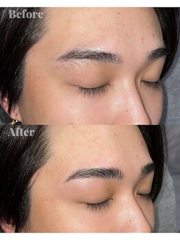 ビーオール 表参道店(B:ALL)/ アイブロウWAX Before→After