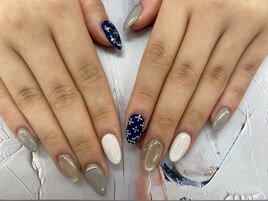 【山崎】グレー×ネイビー