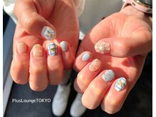 プルースラウンジ トウキョウ(Plus Lounge TOKYO)/ぷっくりガーリーネイル♪[原宿]