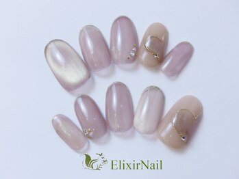 エリクサーネイル 五反田(Elixir Nail)/定額a シンプル/クーポン使用
