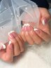 〔ハンド〕他店オフ代込/ネイルといえば王道フレンチネイル