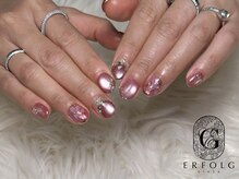エアフォルクギンザ 横浜店(ERFOLG GINZA)/華やかニュアンスネイル