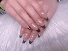 スノーネイルサロン 新宿店(Snow nail salon)/フレンチ黒