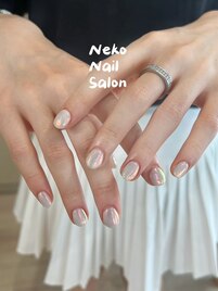 オーロラネイル　乳白色