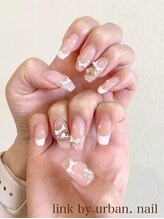 リンクバイアーバン(link by urban.)/ピンクツイードネイル