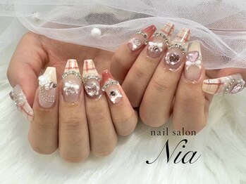 ニア ネイルサロン 大阪駅前第2ビル(Nia)/チェックネイル