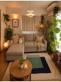 ルーチェ 中目黒(Ruce) 観葉植物やアートに癒される時間を大切にしています。