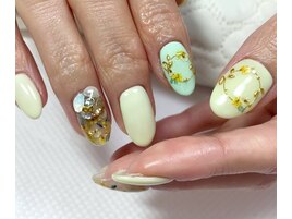 押し花ネイル