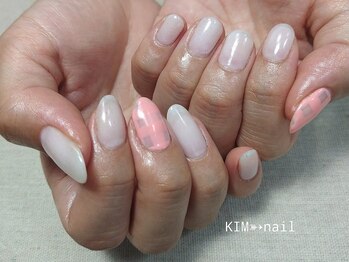 ケイアイエムネイル(KIM nail)/チェック柄♪
