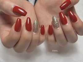 【赤　× ゴールド】