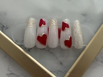 ネイルサロン ウノ 湘南平塚(UNO)/ハートネイル