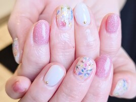 キラキラ/春/ピンク/ラメ/ホロ