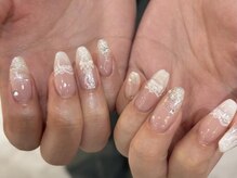 アングゥ ウル(ungu ul)/レース/春ネイル