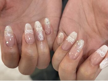 アングゥ ウル(ungu ul)/レース/春ネイル