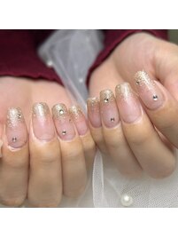 シンプル！ラメグラデーション