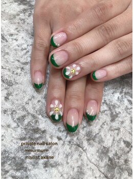 プライベート ネイルサロン マーマ(murmur)/ぷくぷくフラワーネイル