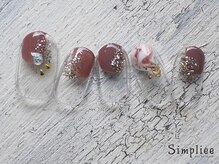 シンプリー 西荻窪店(Simpliee)/定額ネイル￥7900
