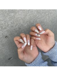 metallic silver art