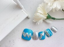 ネイルサロン&スクール ジーナ(GINA)/うねうねミラーネイル