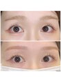 ホワイトアイ 茶屋町(WHITE EYE)&nbsp;平行眉×根元からぱちっとカール【まつ毛パーマ/パリジェンヌ】
