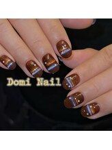 Domi Nail Salon 渋谷店　長さだし/持ち込み/フィルイン/ワンホン/マグネット×ホロ＊