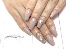 ネイルグラマラス 西新井店/《パラジェル》春色シンプル