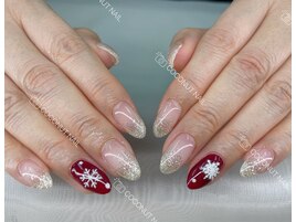 雪の結晶ネイル