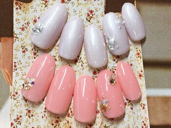ネイルサロン キャンディネイル(Candy Nail)/ストーンデザイン by横山