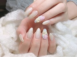 お花ネイル(^^)